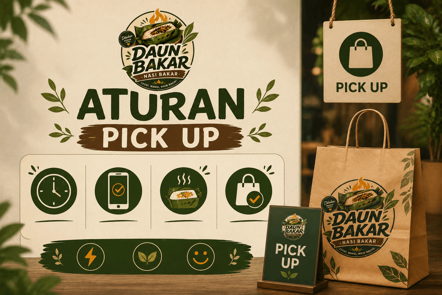 Pesan dan ambil langsung Nasi bakar enak yang fresh dari pembakaran
