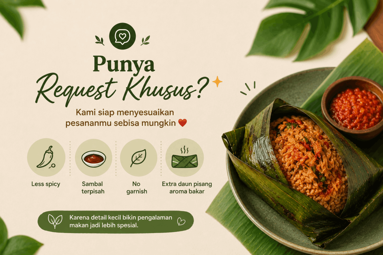 Pilihan customize untuk menikmati Nasi bakar enak versimu sendiri