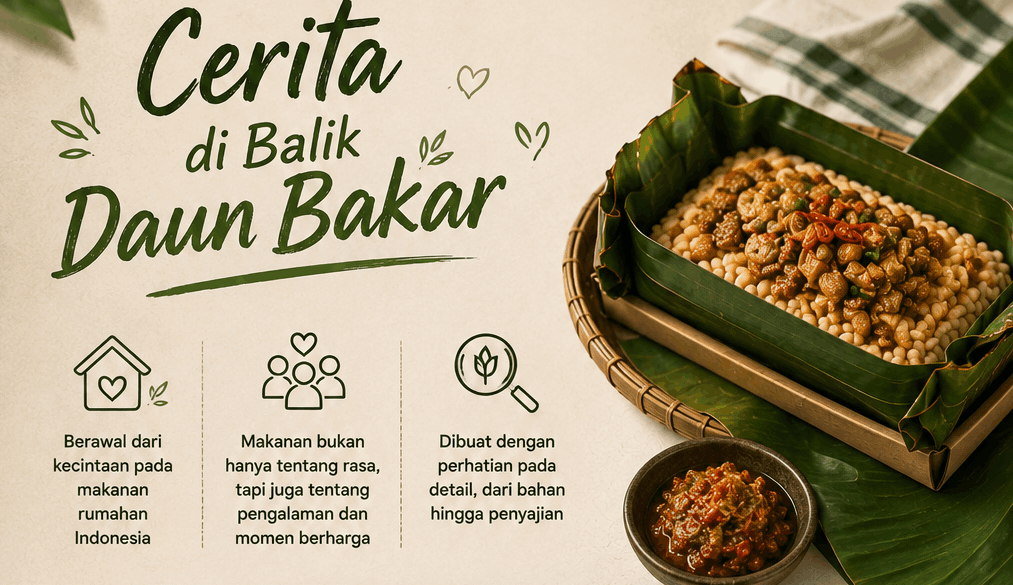 Cerita di balik Nasi bakar enak yang dibuat dengan cinta