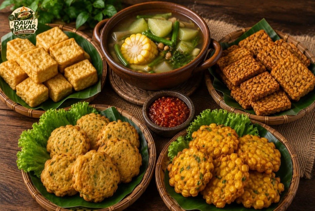 Pilihan vegetable dan compliment terbaik untuk menemani Nasi bakar enak khas Daun Bakar