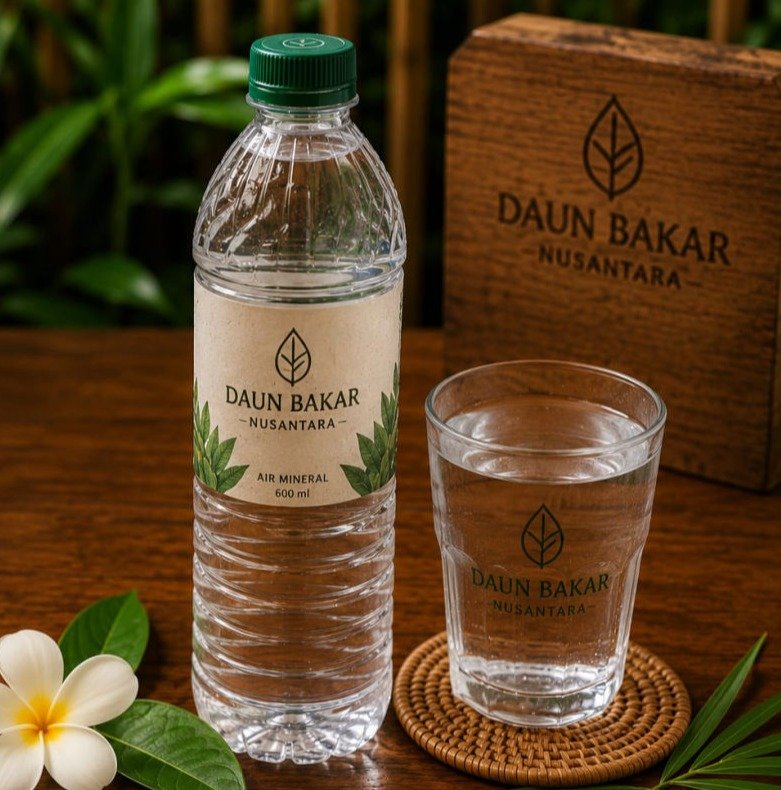 Air mineral pilihan sebagai pendamping Nasi bakar enak